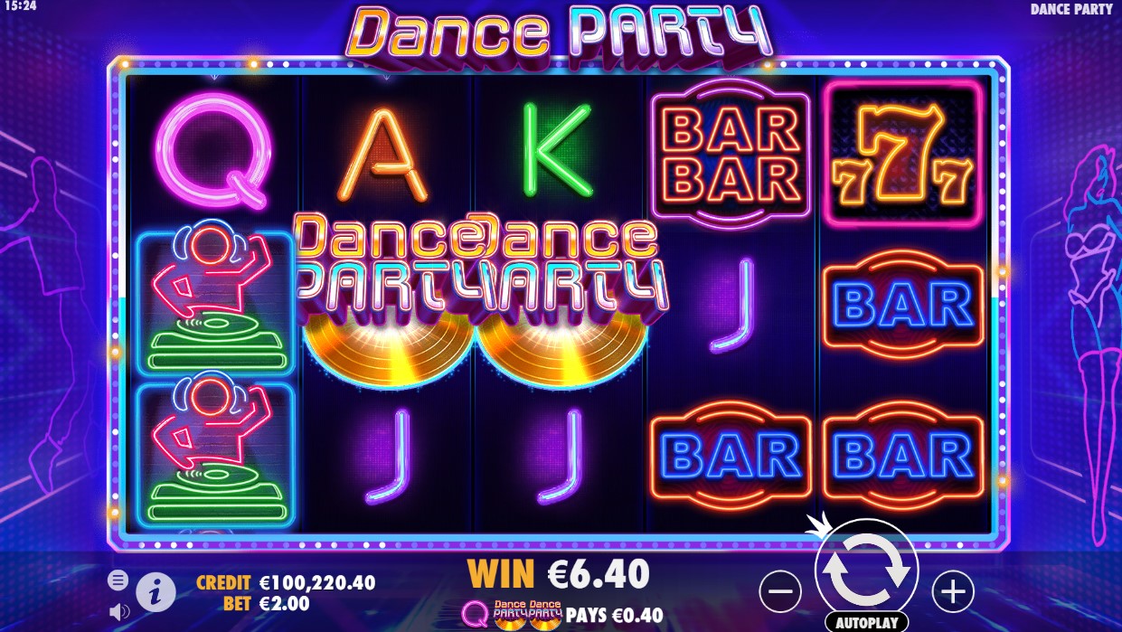 Slots party slot. Dance Party слот. Игровой автомат танцы. Путеводитель вечеринок игра. Автомат для танцев.